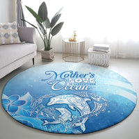 Mother's Love Is Deeper Than Ocean Round Carpet Polynesian Style LT05 - Polynesian Pride