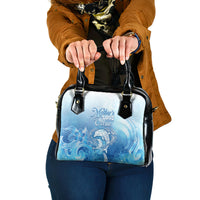 Mother's Love Is Deeper Than Ocean Shoulder Handbag Polynesian Style LT05 One Size Blue - Polynesian Pride