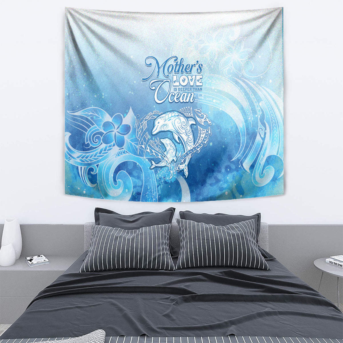 Mother's Love Is Deeper Than Ocean Tapestry Polynesian Style LT05 - Polynesian Pride