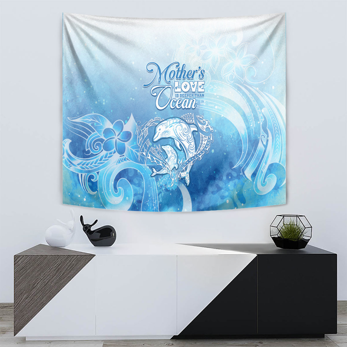 Mother's Love Is Deeper Than Ocean Tapestry Polynesian Style LT05 - Polynesian Pride