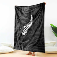 New Zealand Chur Bro Blanket Maori Koru With Silver Fern LT05 - Polynesian Pride
