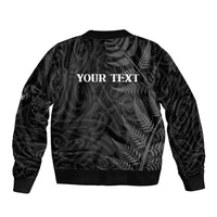 Personalised New Zealand Chur Bro Bomber Jacket Maori Koru With Silver Fern LT05 - Polynesian Pride