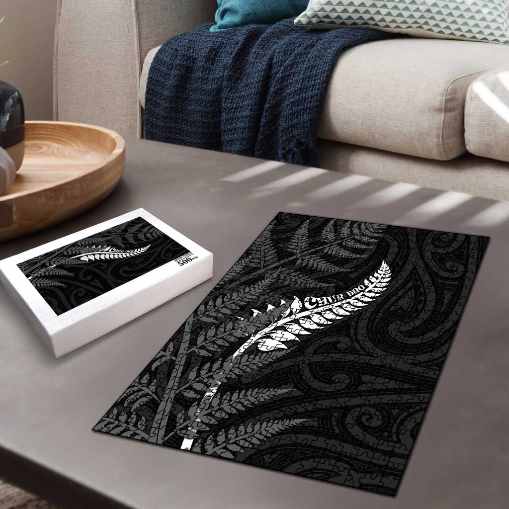 New Zealand Chur Bro Puzzle Maori Koru With Silver Fern LT05 - Polynesian Pride