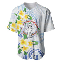 Northern Mariana Islands Chamorro Baseball Jersey Plumeria Curves Style White Version LT05 White - Polynesian Pride