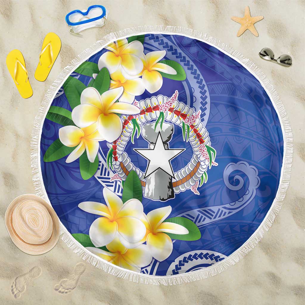 Northern Mariana Islands Chamorro Beach Blanket Plumeria Curves Style Navy Version LT05 One Size 150cm Navy - Polynesian Pride