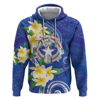 Northern Mariana Islands Chamorro Hoodie Plumeria Curves Style Navy Version LT05 Pullover Hoodie Navy - Polynesian Pride