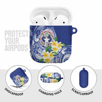 Northern Mariana Islands AirPods Case Polynesian Pattern With Frangipani LT05 - Polynesian Pride