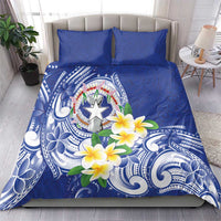 Northern Mariana Islands Bedding Set Polynesian Pattern With Frangipani LT05 - Polynesian Pride