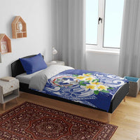 Northern Mariana Islands Bedding Set Polynesian Pattern With Frangipani LT05 - Polynesian Pride