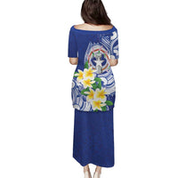 Northern Mariana Islands Puletasi Polynesian Pattern With Frangipani LT05 - Polynesian Pride