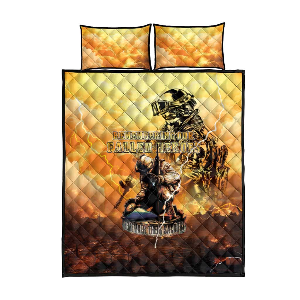 Hawaii Memorial Day Quilt Bed Set Remember Their Sacrifice LT05 - Polynesian Pride