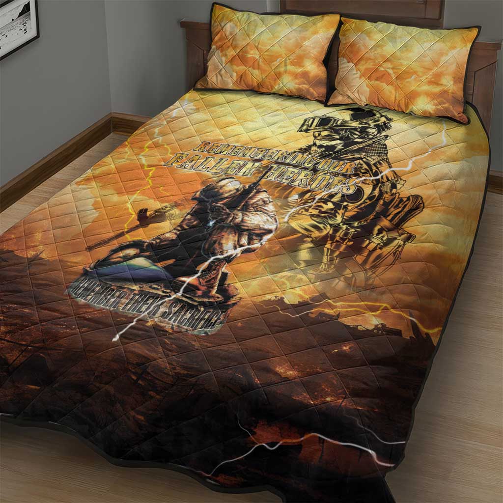 Hawaii Memorial Day Quilt Bed Set Remember Their Sacrifice LT05 - Polynesian Pride