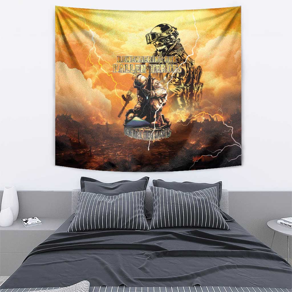 Hawaii Memorial Day Tapestry Remember Their Sacrifice LT05 - Polynesian Pride