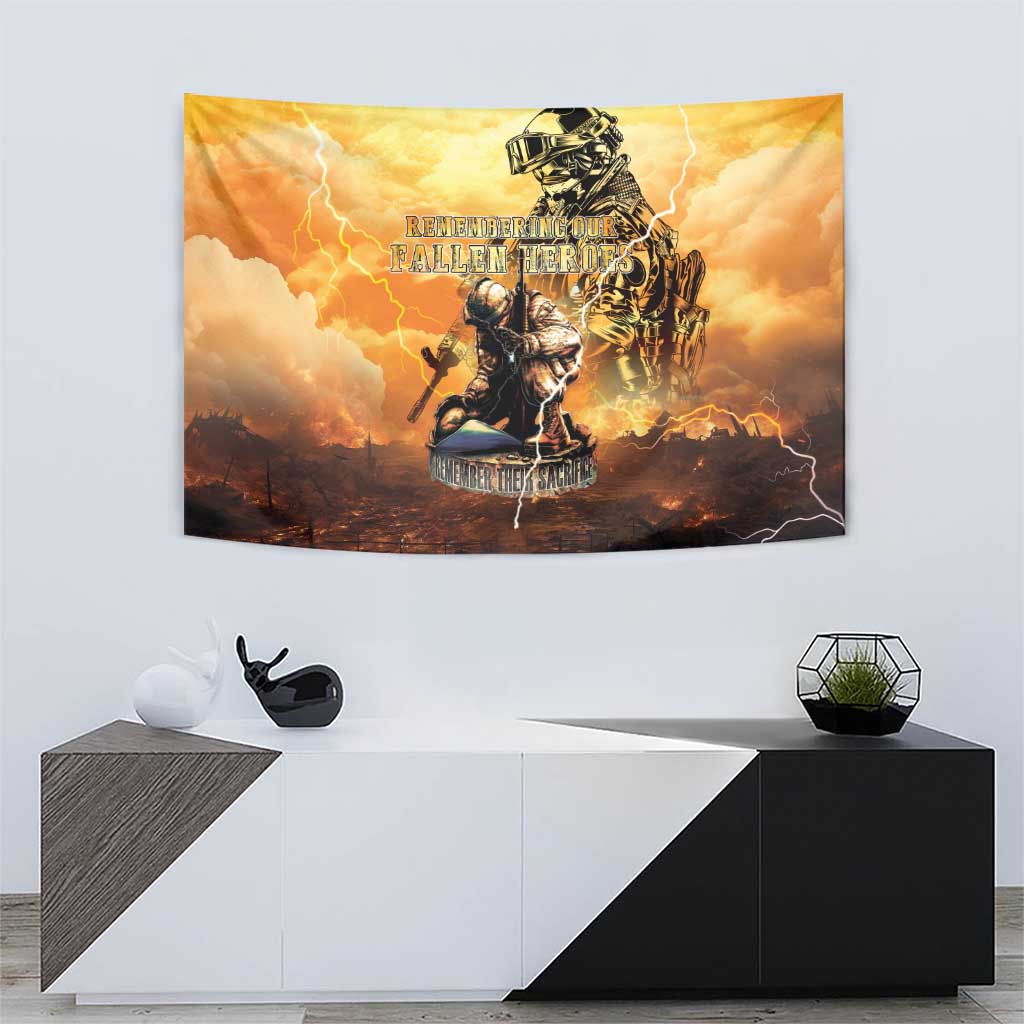 Hawaii Memorial Day Tapestry Remember Their Sacrifice LT05 - Polynesian Pride