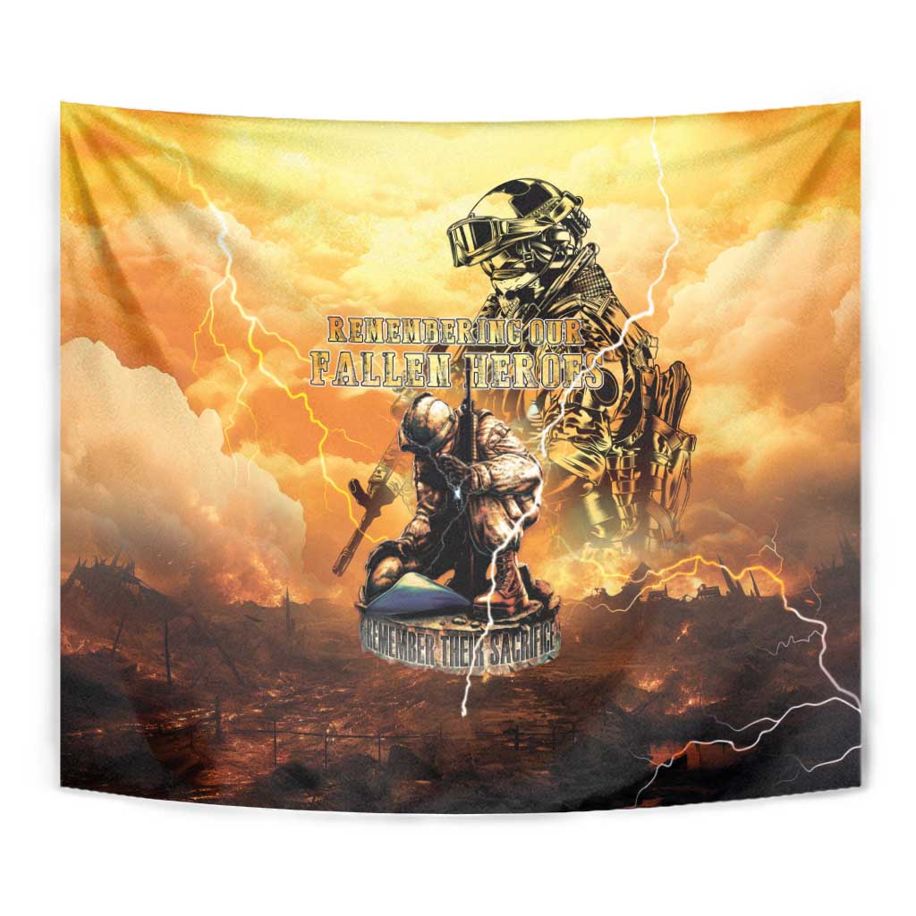 Hawaii Memorial Day Tapestry Remember Their Sacrifice LT05 - Polynesian Pride