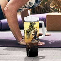 Hawaii Memorial Day Tumbler With Handle Remember Their Sacrifice LT05 - Polynesian Pride