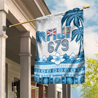 Fiji 679 Constitution Day Garden Flag Fijian Tapa Pattern LT05 House Flag Blue - Polynesian Pride