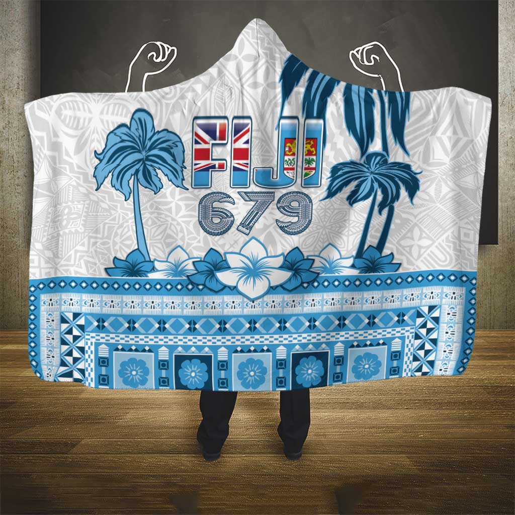 Fiji 679 Constitution Day Hooded Blanket Fijian Tapa Pattern LT05 - Polynesian Pride