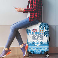 Fiji 679 Constitution Day Luggage Cover Fijian Tapa Pattern LT05 - Polynesian Pride