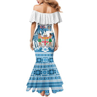 Fiji 679 Constitution Day Mermaid Dress Fijian Tapa Pattern LT05 - Polynesian Pride