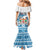 Fiji 679 Constitution Day Mermaid Dress Fijian Tapa Pattern