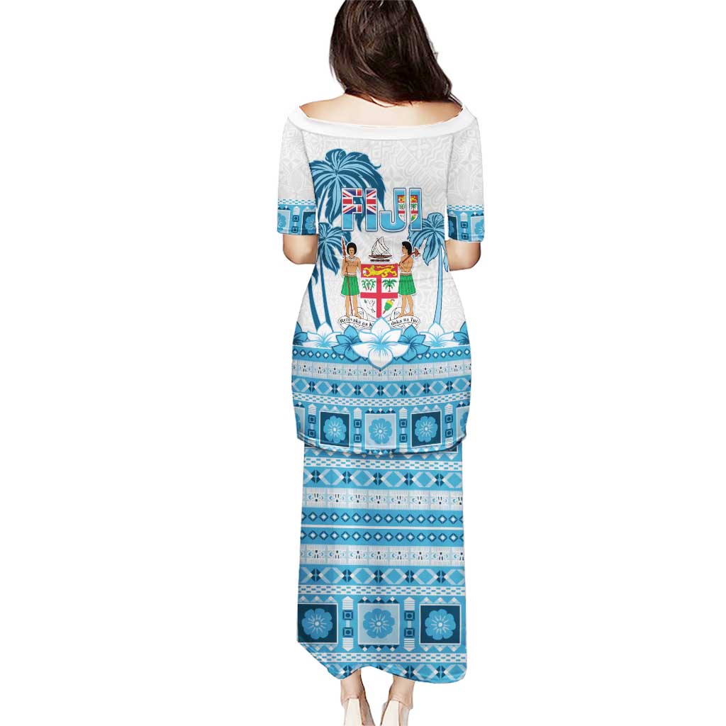 Fiji 679 Constitution Day Puletasi Fijian Tapa Pattern LT05 - Polynesian Pride