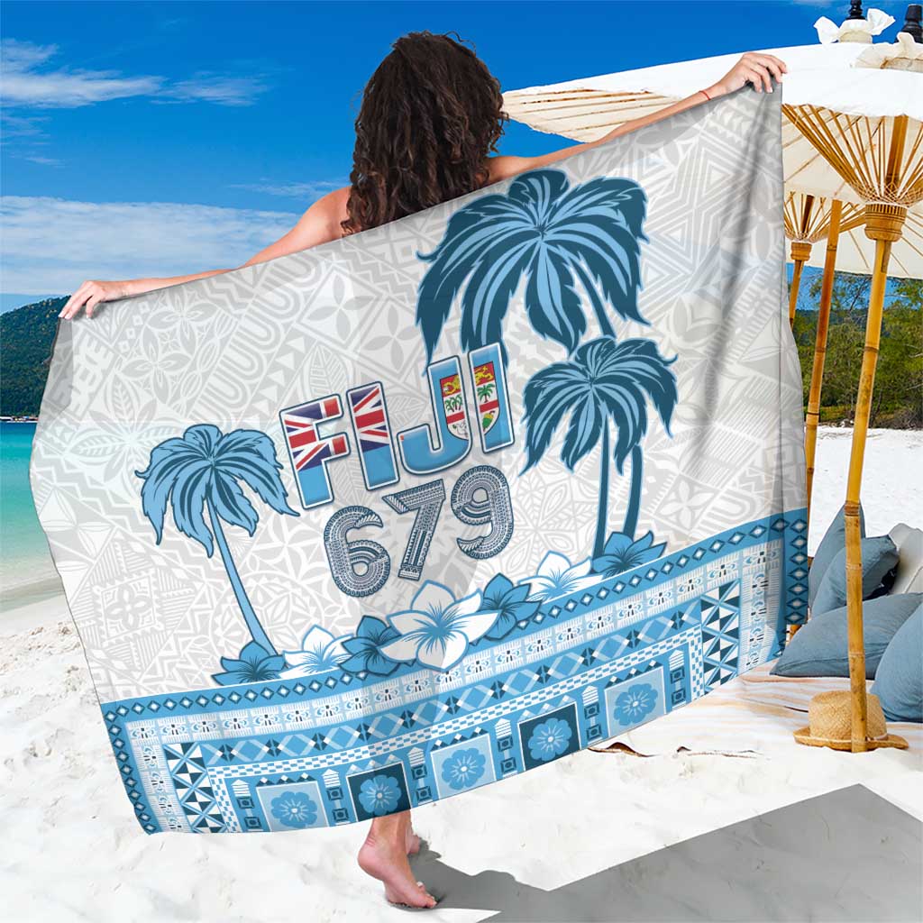 Fiji 679 Constitution Day Sarong Fijian Tapa Pattern LT05 One Size 44 x 66 inches Blue - Polynesian Pride