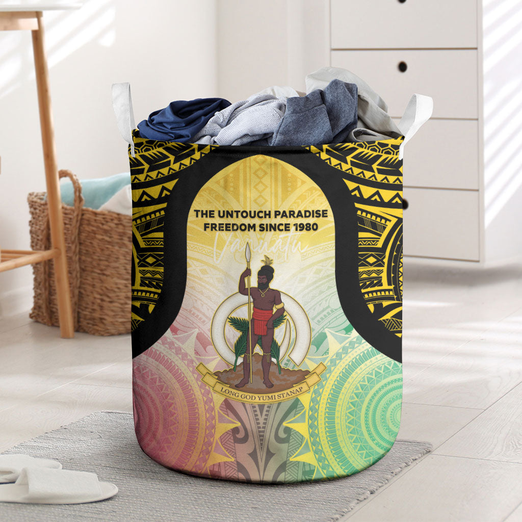 Vanuatu Independence Day Laundry Basket The Untouched Paradise LT05 Colorful - Polynesian Pride