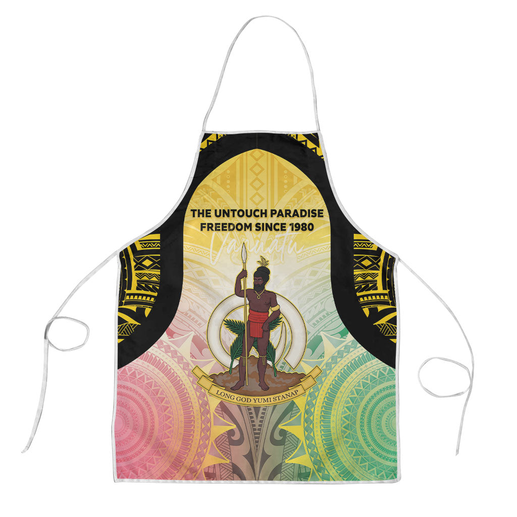 Vanuatu Independence Day Apron The Untouched Paradise LT05 Colorful - Polynesian Pride