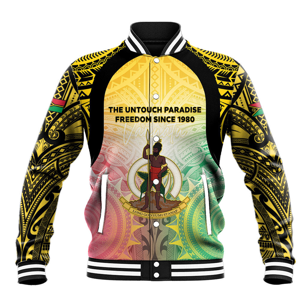 Vanuatu Independence Day Baseball Jacket The Untouched Paradise LT05 Unisex Colorful - Polynesian Pride