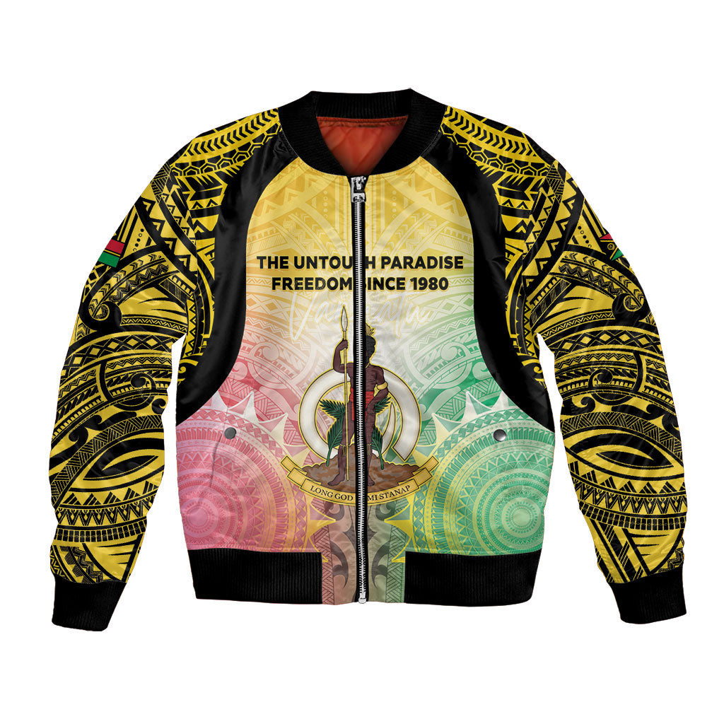 Vanuatu Independence Day Bomber Jacket The Untouched Paradise LT05 Unisex Colorful - Polynesian Pride