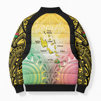 Vanuatu Independence Day Bomber Puffer Jacket The Untouched Paradise LT05 - Polynesian Pride