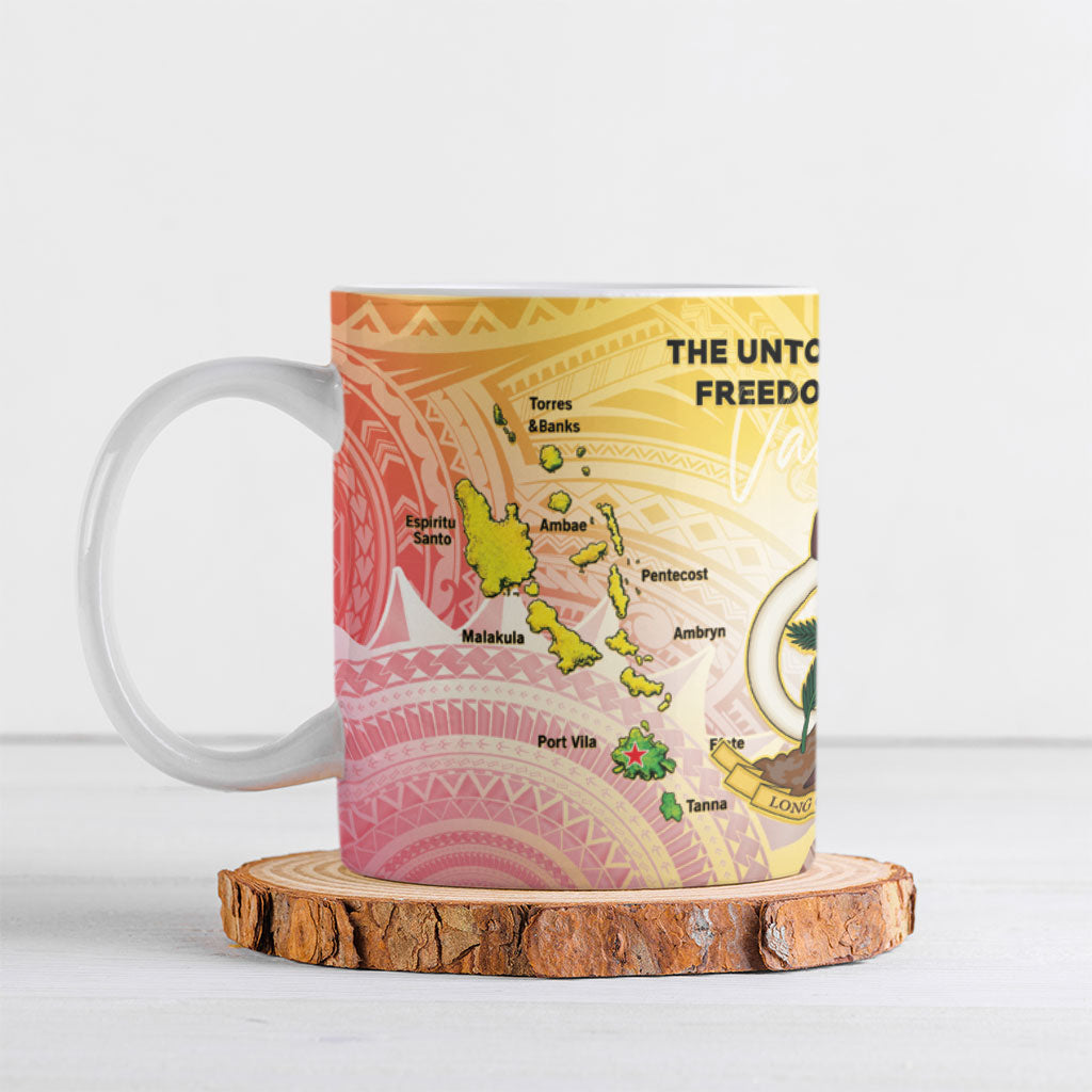 Vanuatu Independence Day Ceramic Mug The Untouched Paradise LT05 Colorful - Polynesian Pride