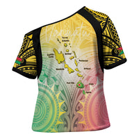 Vanuatu Independence Day Cross Shoulder Shirt The Untouched Paradise LT05 - Polynesian Pride