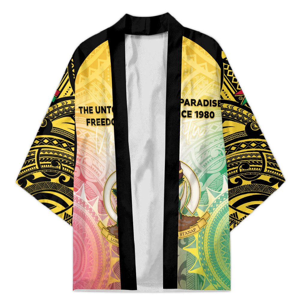 Vanuatu Independence Day Kimono The Untouched Paradise LT05 Unisex Colorful - Polynesian Pride