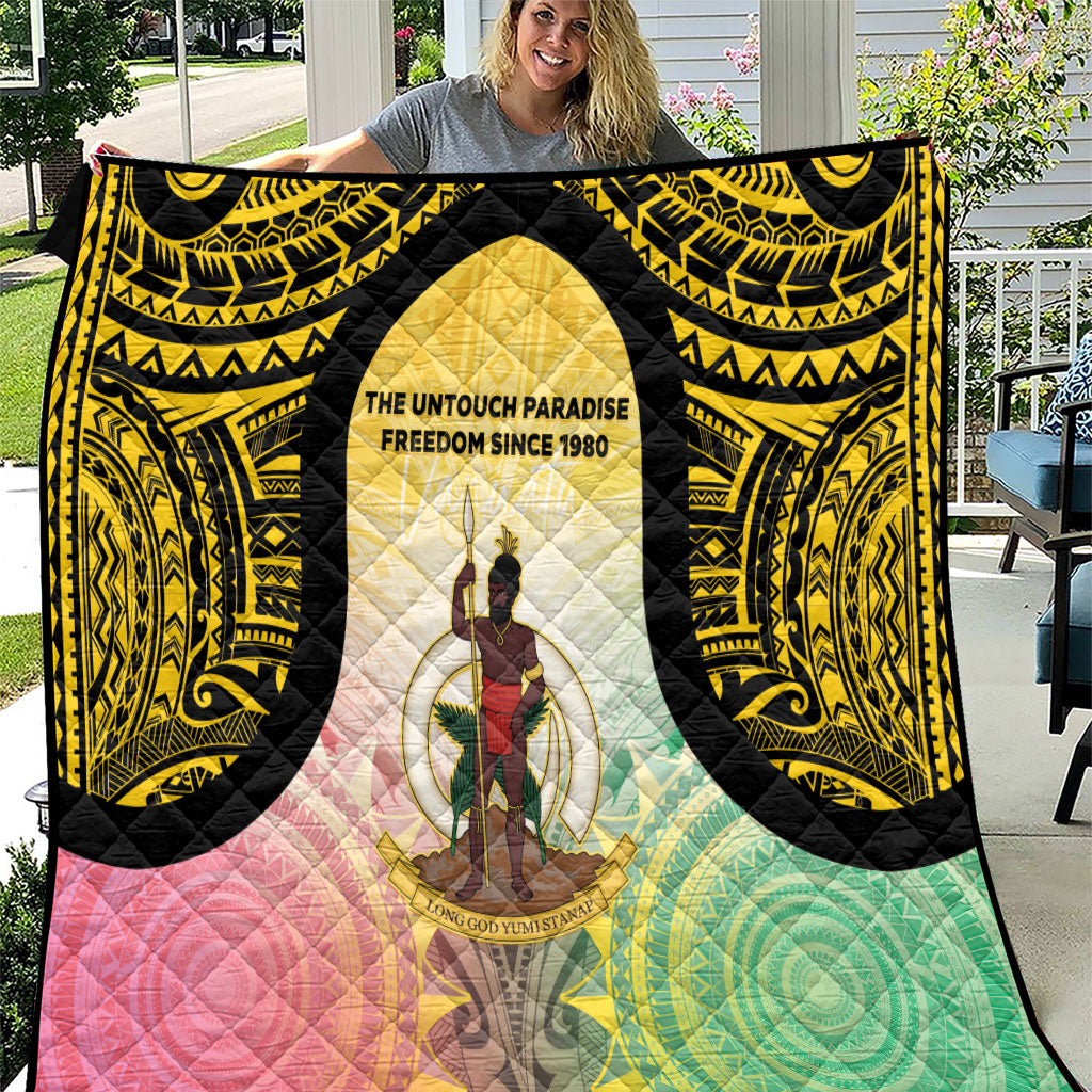 Vanuatu Independence Day Quilt The Untouched Paradise LT05 Colorful - Polynesian Pride