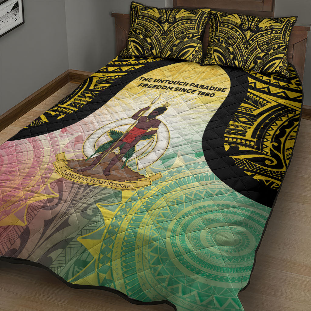 Vanuatu Independence Day Quilt Bed Set The Untouched Paradise LT05 - Polynesian Pride