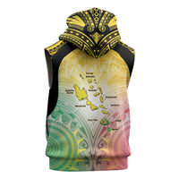 Vanuatu Independence Day Sleeveless Hoodie The Untouched Paradise LT05 - Polynesian Pride