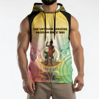 Vanuatu Independence Day Sleeveless Hoodie The Untouched Paradise LT05 - Polynesian Pride