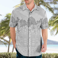 Samoa Lotu Tamaiti Hawaiian Shirt White Sunday Polynesian Pattern With Tropical Flowers LT05 - Polynesian Pride