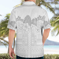 Samoa Lotu Tamaiti Hawaiian Shirt White Sunday Polynesian Pattern With Tropical Flowers LT05 - Polynesian Pride