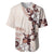 Bula Fiji Language Week Baseball Jersey Fijian Tapa Pattern With Tagimoucia Flower