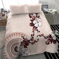 Bula Fiji Language Week Bedding Set Fijian Tapa Pattern With Tagimoucia Flower LT05 - Polynesian Pride