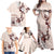 Bula Fiji Language Week Family Matching Off Shoulder Maxi Dress and Hawaiian Shirt Fijian Tapa Pattern With Tagimoucia Flower