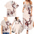 Bula Fiji Language Week Family Matching Summer Maxi Dress and Hawaiian Shirt Fijian Tapa Pattern With Tagimoucia Flower