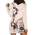 Bula Fiji Language Week Hoodie Dress Fijian Tapa Pattern With Tagimoucia Flower