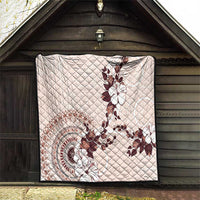 Bula Fiji Language Week Quilt Fijian Tapa Pattern With Tagimoucia Flower LT05 - Polynesian Pride
