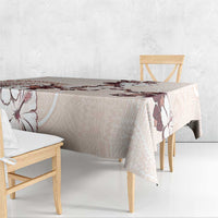Bula Fiji Language Week Tablecloth Fijian Tapa Pattern With Tagimoucia Flower LT05 - Polynesian Pride