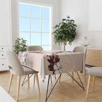 Bula Fiji Language Week Tablecloth Fijian Tapa Pattern With Tagimoucia Flower LT05 - Polynesian Pride