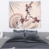 Bula Fiji Language Week Tapestry Fijian Tapa Pattern With Tagimoucia Flower LT05 - Polynesian Pride